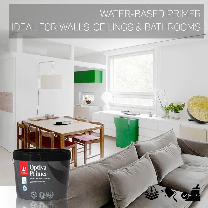 Tikkurila Optiva Water-Based Primer For Walls & Ceilings - Colour Match 1