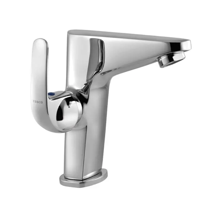 Essco Jaquar Orbit Orb-105123 Swan Neck Tap With Left Hand Operating Knob Basin Cock (Hot & Cold Only) 1