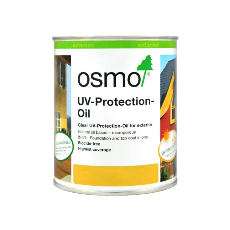 Osmo Exterior Uv Protection Oil - Clear Satin 410 1