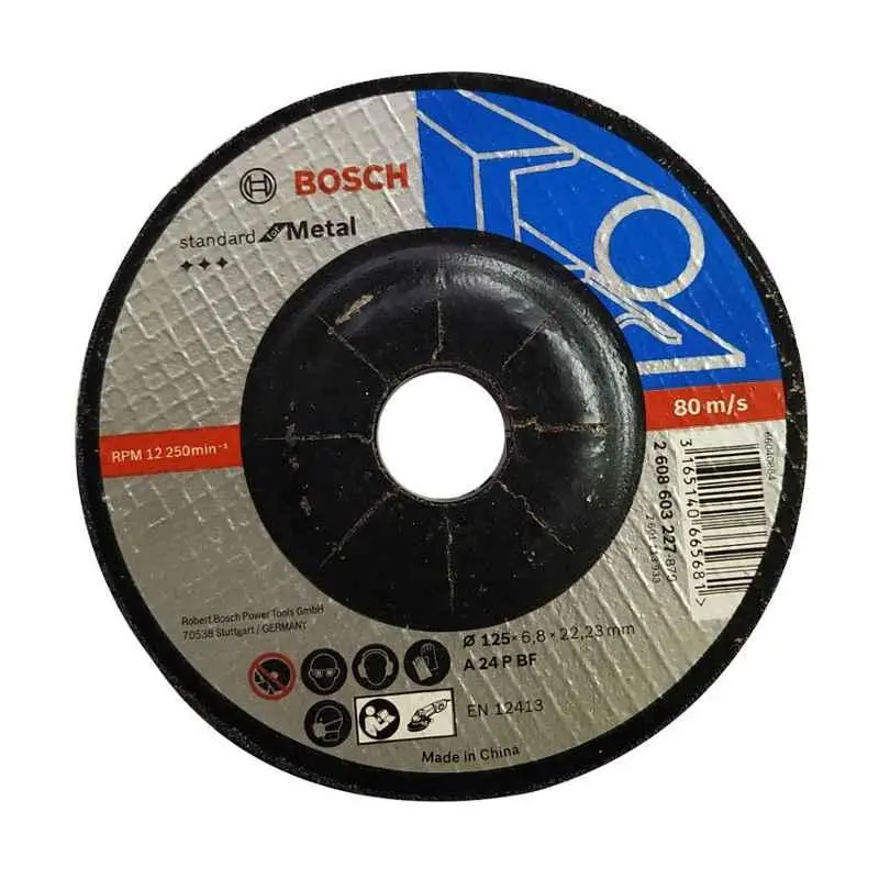 Bosch 2608603227 125X6.8X22.23Mm Metal Grinding Wheel Pack Of 5 1