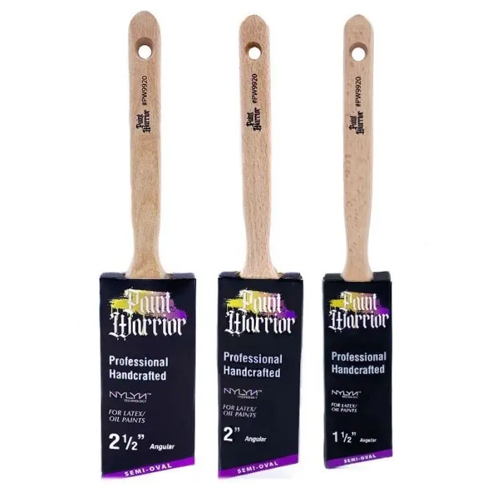 Paint Warrior Oval Angle Paint Brush 1