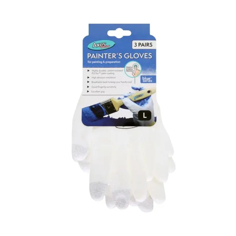Axus Professional Painters Gloves  White 3 Pack 1