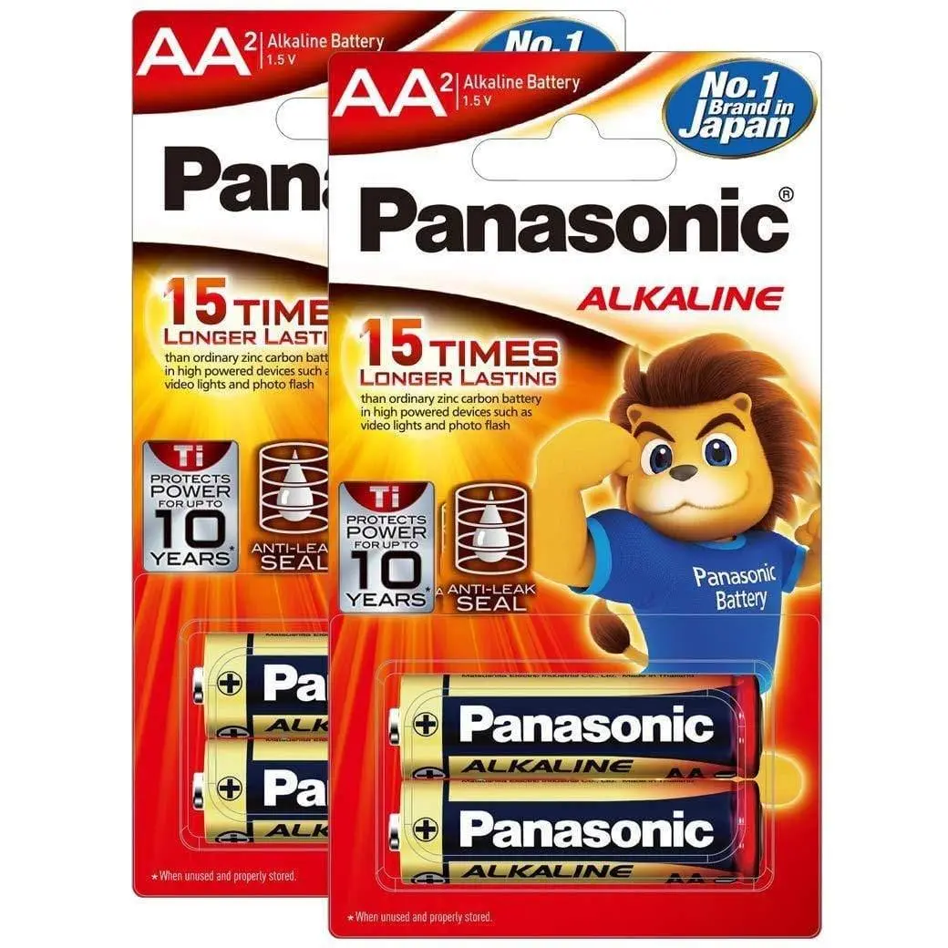 Panasonic Alkaline Aa Battery, Pack Of 4 1