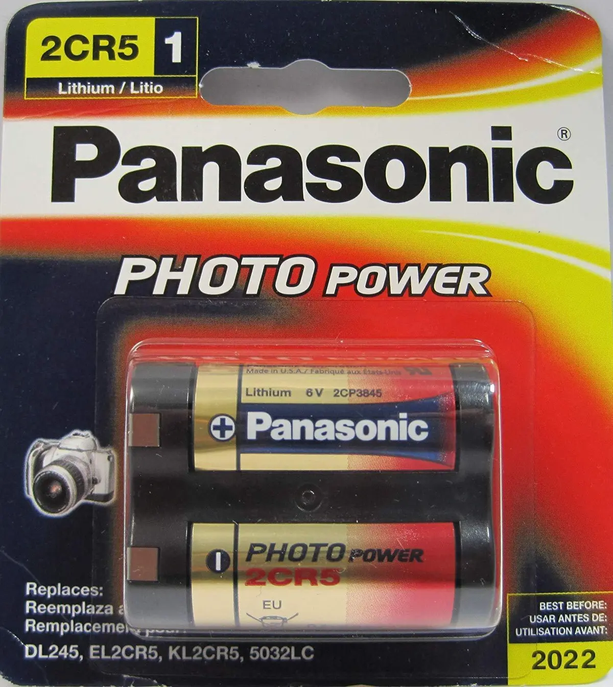 Panasonic 2Cr5 Photo Lithium Battery 1