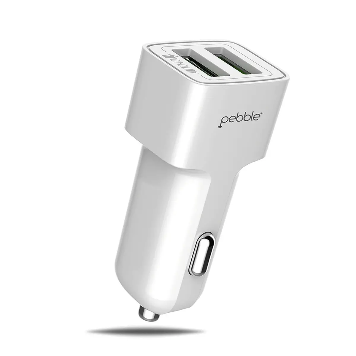 Pebble 2 Usb Smart Car Charger With 2.4A Fast Charging (With Cable) 1