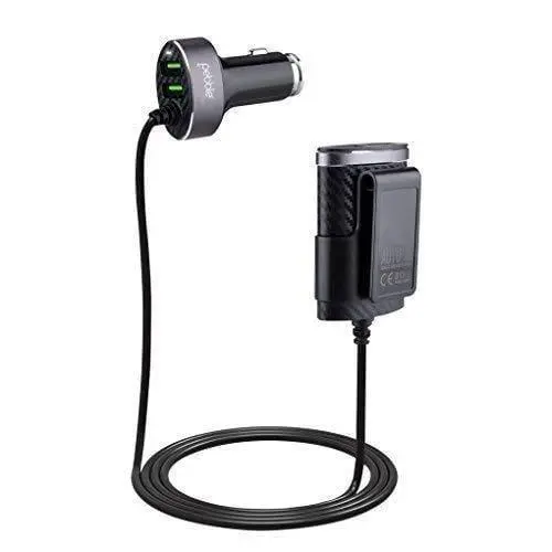 Pebble Pcc41 Front/Back Seat 4 Usb Car Charger With Smart Id & 5.1A Output (Total) 1