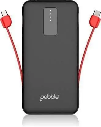 Pebble Ace 10000 Mah Power Bank With Type-C & Micro Cable Pb66 (N) 1