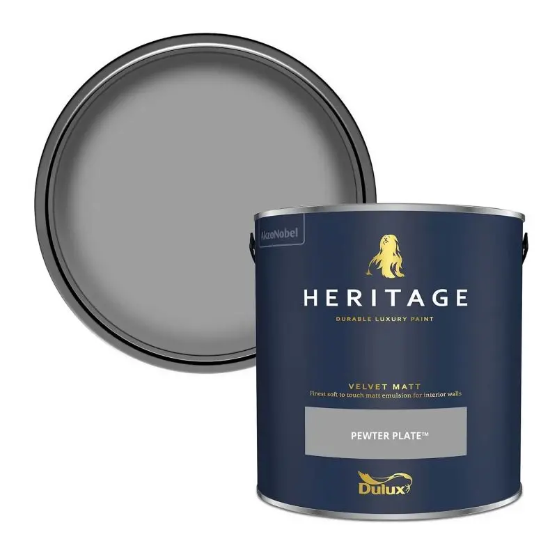 Dulux Heritage Matt Emulsion - Pewter Plate 2
