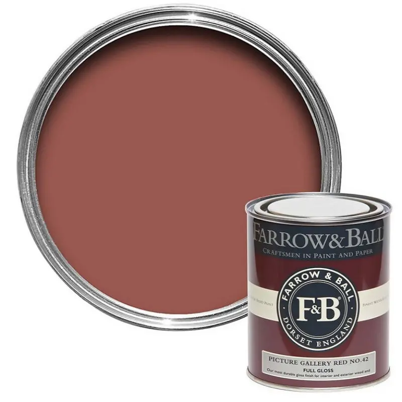 Farrow & Ball Picture Gallery Red No. 42 Paint - Image 9