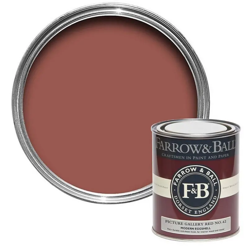 Farrow & Ball Picture Gallery Red No. 42 Paint - Image 10