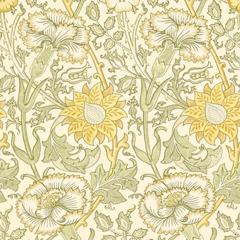 Morris & Co Pink & Rose Wallpaper 1