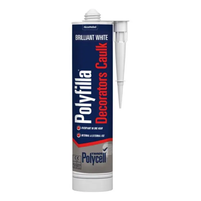 Polycell Trade Polyfilla Decorators Caulk - Brilliant White 380Ml 1