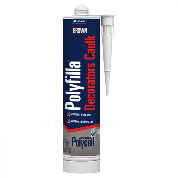 Polycell Trade Polyfilla Decorators Caulk - Brown 380Ml 1