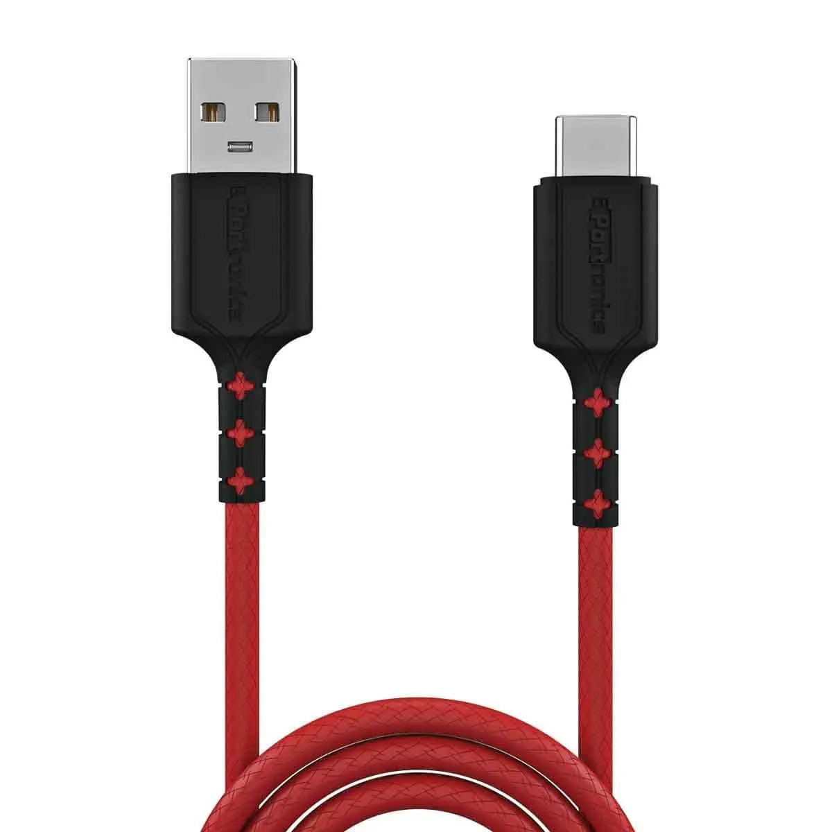 Portronics Konnect Dash Type-C Charging Cable Fast Charging 5.0A With Data Transfer, 1 Meter With Leather Finish 1