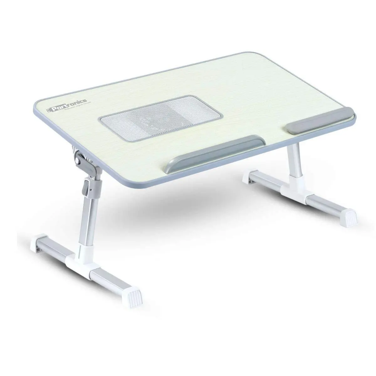 Portronics My Buddy Plus Por-704 Adjustable Laptop Cooling Table Grey 1