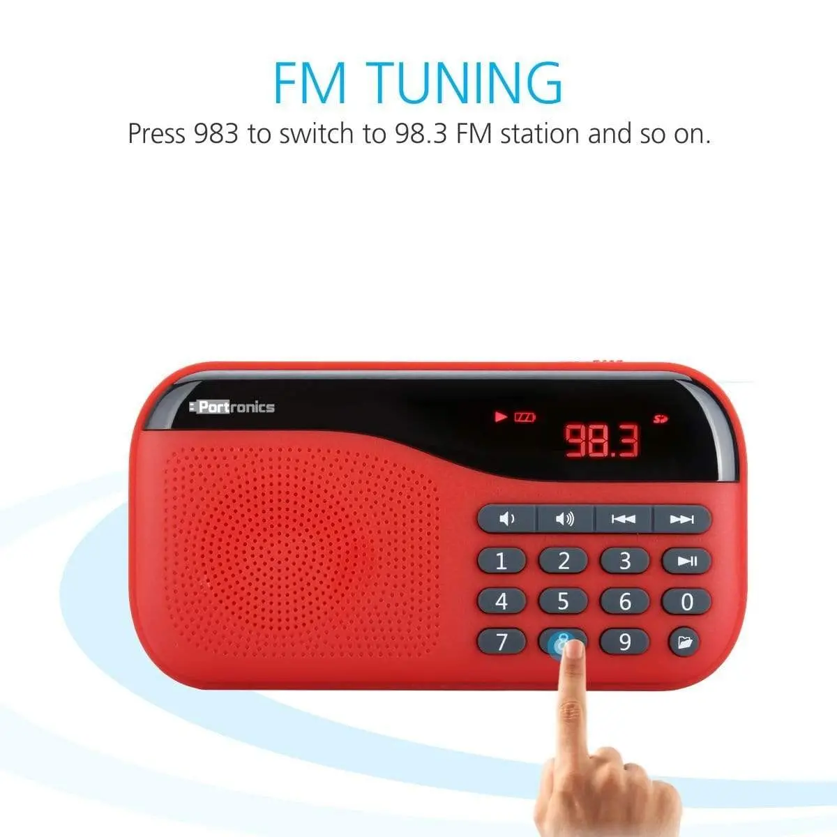 Portronics Plugs Portable Speaker With Fm & Microsd Card Support 2