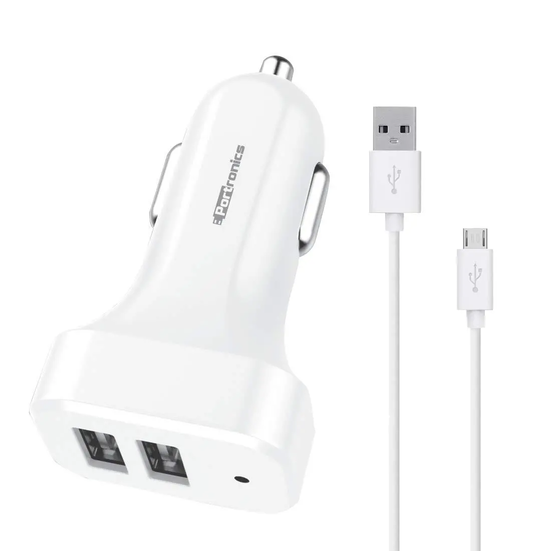 Portronics Carpower 3T 3.4A Car Charger With Three Usb Port, 1M Usb Cable 1