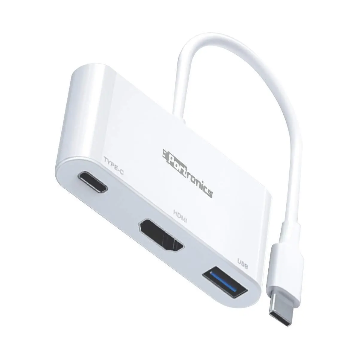 Portronics C-Konnect, 3-In-1 Usb Type C Adapter To Project Screen Of Your Usb Type-C 1