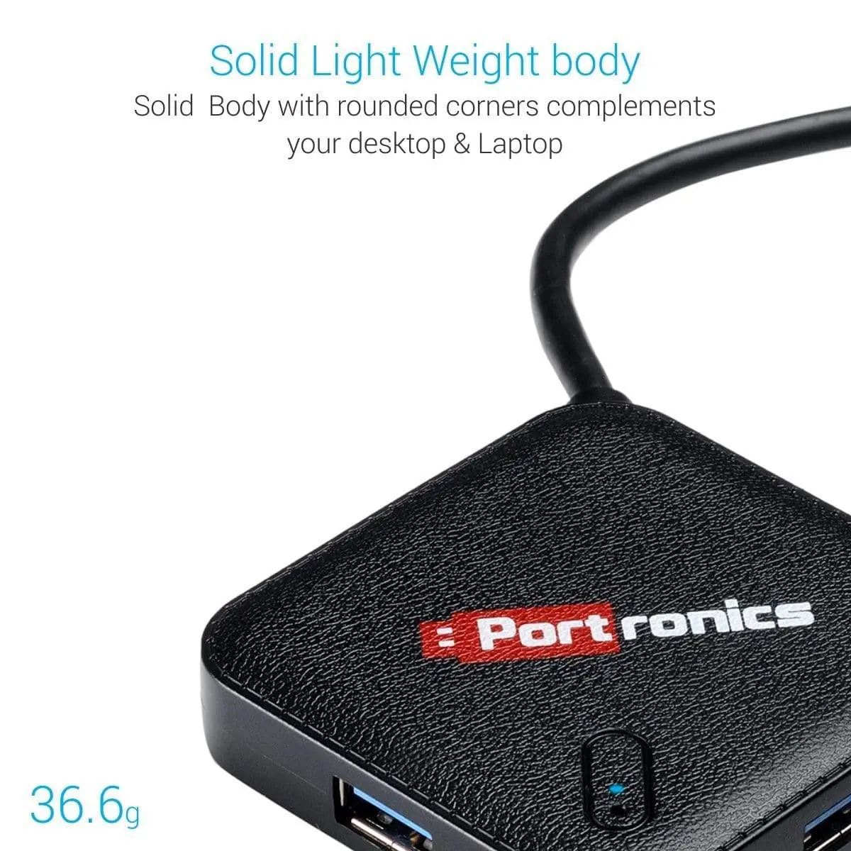 Portronics Por-697 Mport 34 Usb 3.0 With 4-Port 2