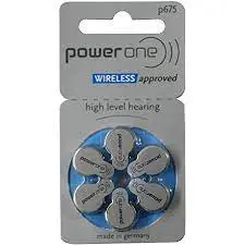 Power One P675 Hearing Aid Battery (6 Cells) 1