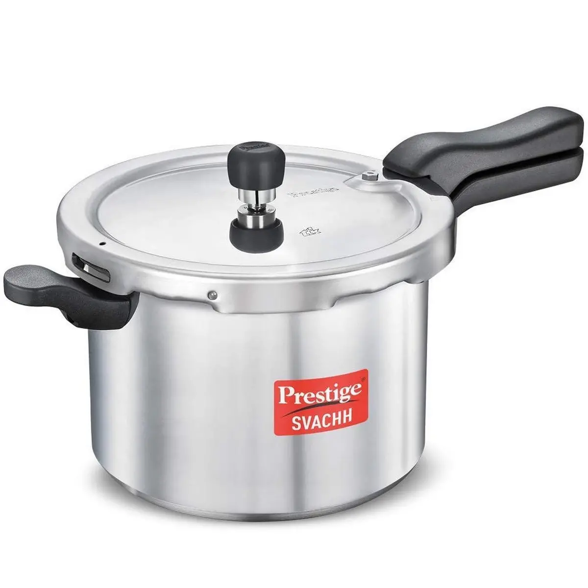 Prestige Svachh Aluminium Pressure Cooker, With Spillage Control, 5L 1
