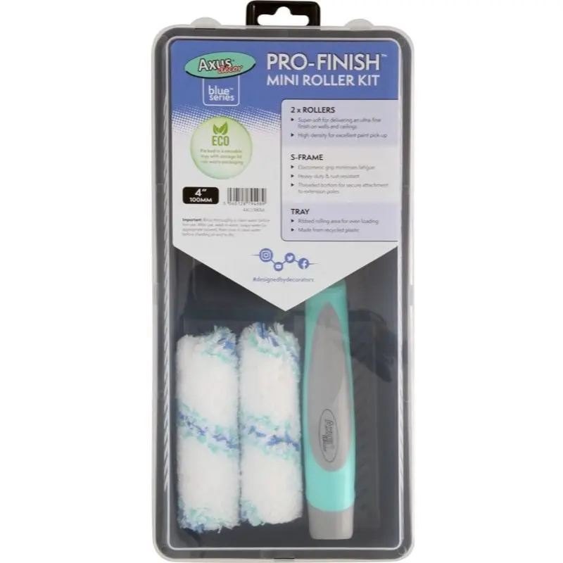 Axus Pro Blue Series 4" Mini Roller Kit 1
