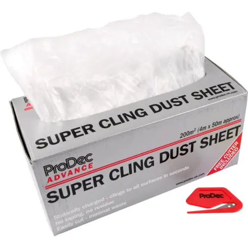 Prodec Supercling Dust Sheet 200Sq/M - 4X50m Sheets 1