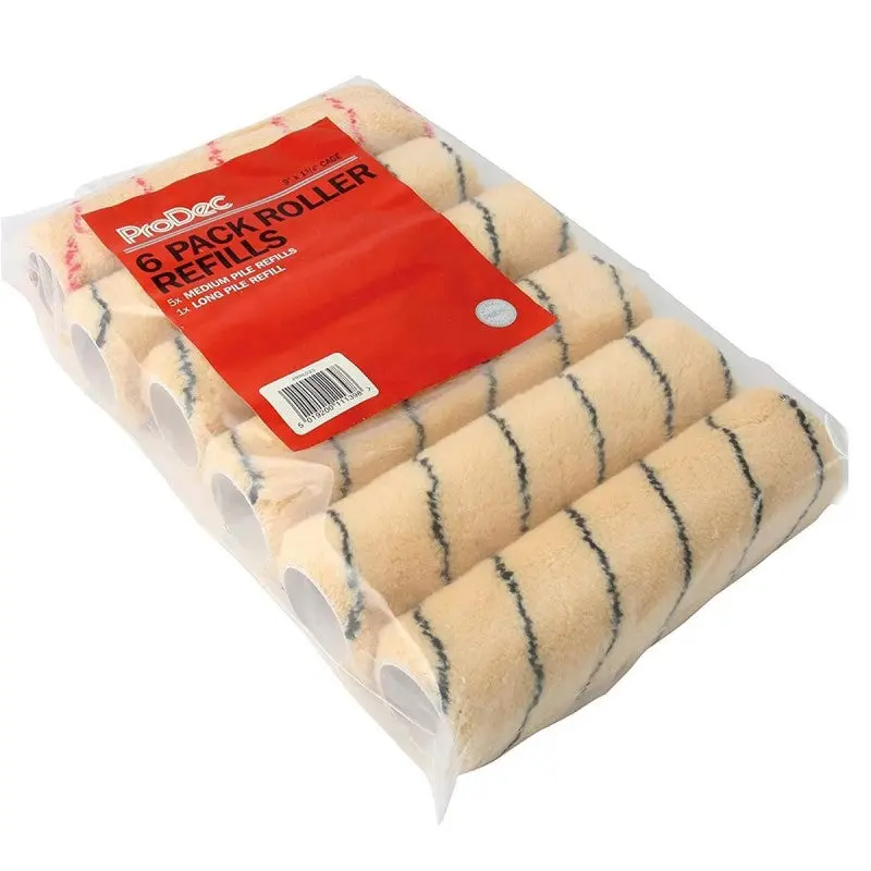 Prodec 9" Tiger Roller Sleeves - 1.75" Core (6 Pack) 1