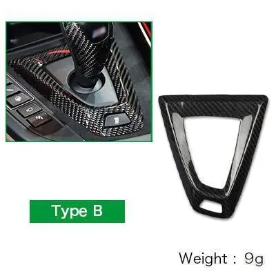 Dynacarbon™️ Carbon Fiber Gear Knob Cover Trim 2