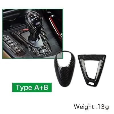 Dynacarbon™️ Carbon Fiber Gear Knob Cover Trim 3