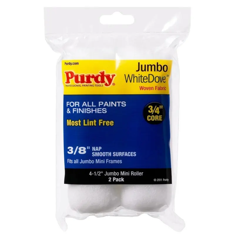 Purdy Jumbo White Dove 4.5" Roller Sleeve (Twin Pack) 1