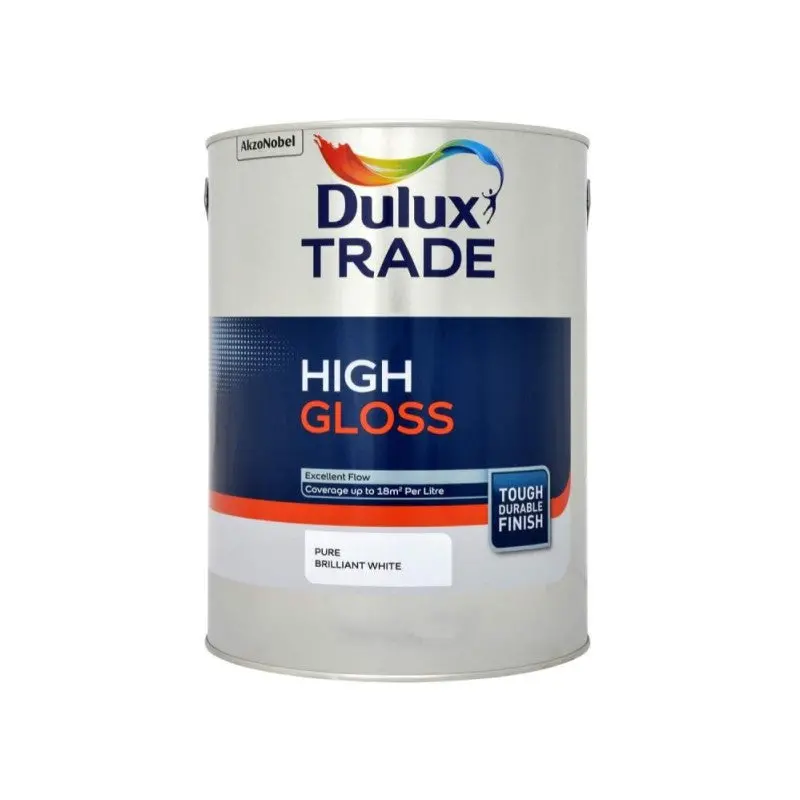 Dulux Trade High Gloss Paint - Pure Brilliant White 1
