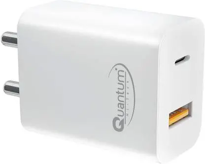 Quantum Qhm-3500 Fast Charger 20 W 0.6 A Multiport Mobile Charger With Detachable Cable 1