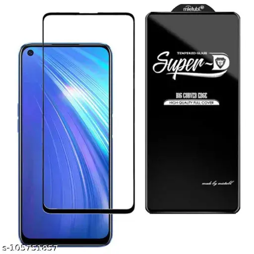 Dealsplant Premium Quality Super D Full Temper Glass For Realme 6 1