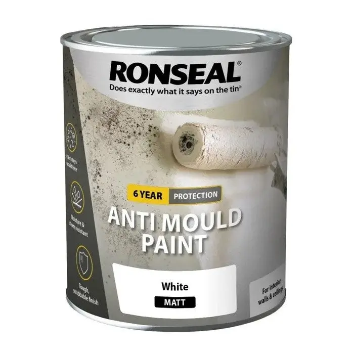 Ronseal Anti Mould Paint - White 1