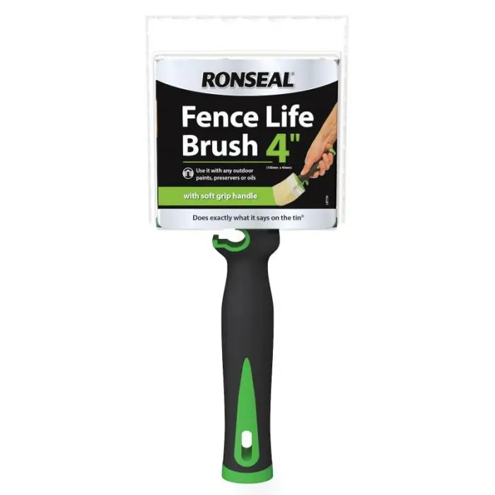 Ronseal Fence Life 4" Brush With Soft Grip Handle 1