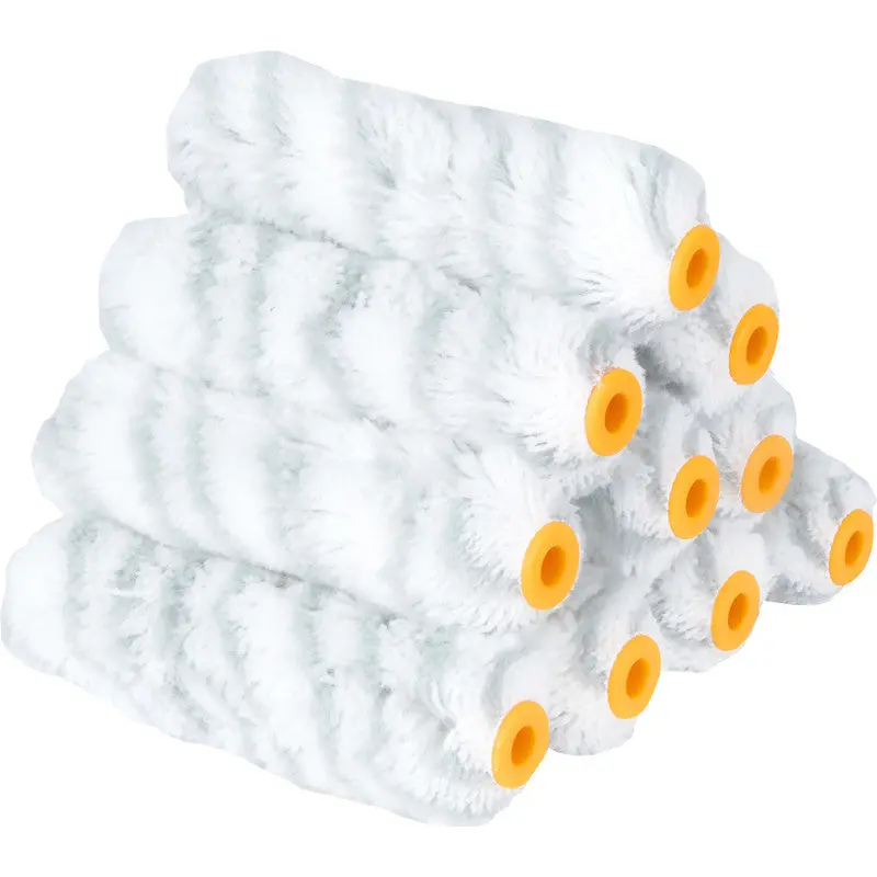 Rota Professional Silver Stripe Mini Roller Refill Sleeve 4" (100Mm) 10Pk 1