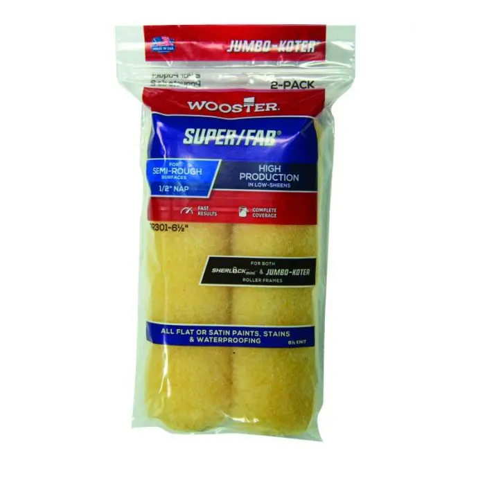 Wooster Super/Fab 6.5" Roller Sleeve - 2 Pack 1
