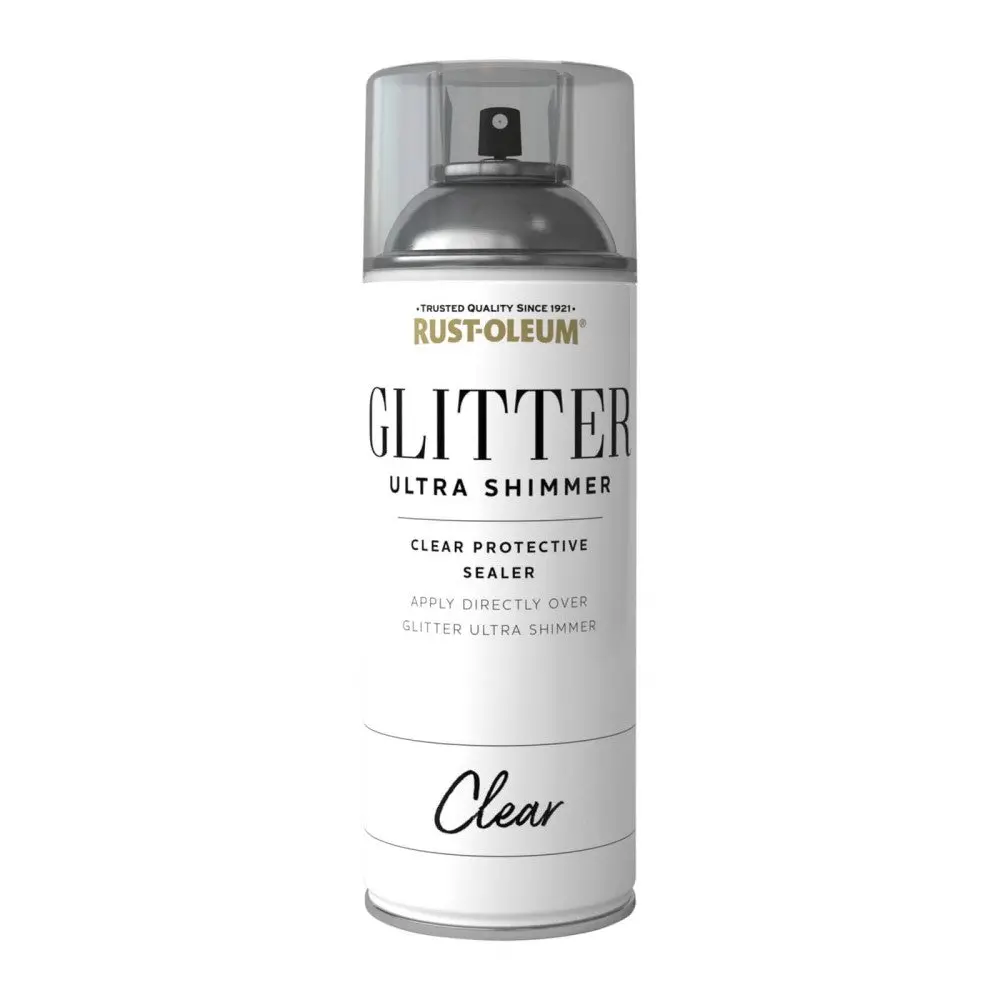 Rust-Oleum Glitter Ultra Shimmer Clear Protective Sealer Spray 400Ml 1