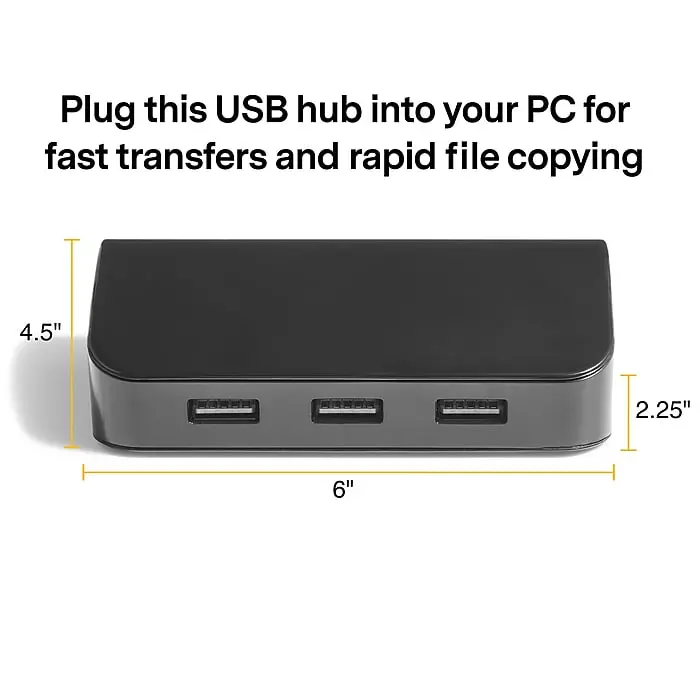 Dealsplant (4-In-1), Multiport Adapter With 1 X Usb 3.0 & 3 X Usb 2.0 Ports, Up To 5 Gbps High Speed Data Transfer For Laptop/Pc 1