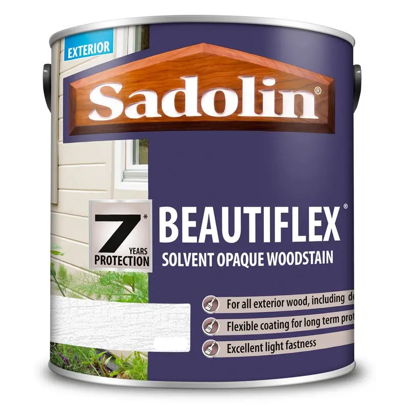 Sadolin Beautiflex Solvent Opaque Woodstain - Tinted Colour Match 1