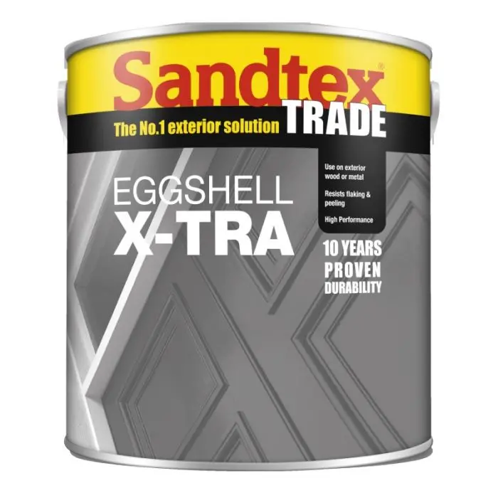 Sandtex Trade Eggshell X-Tra - White/Black 1