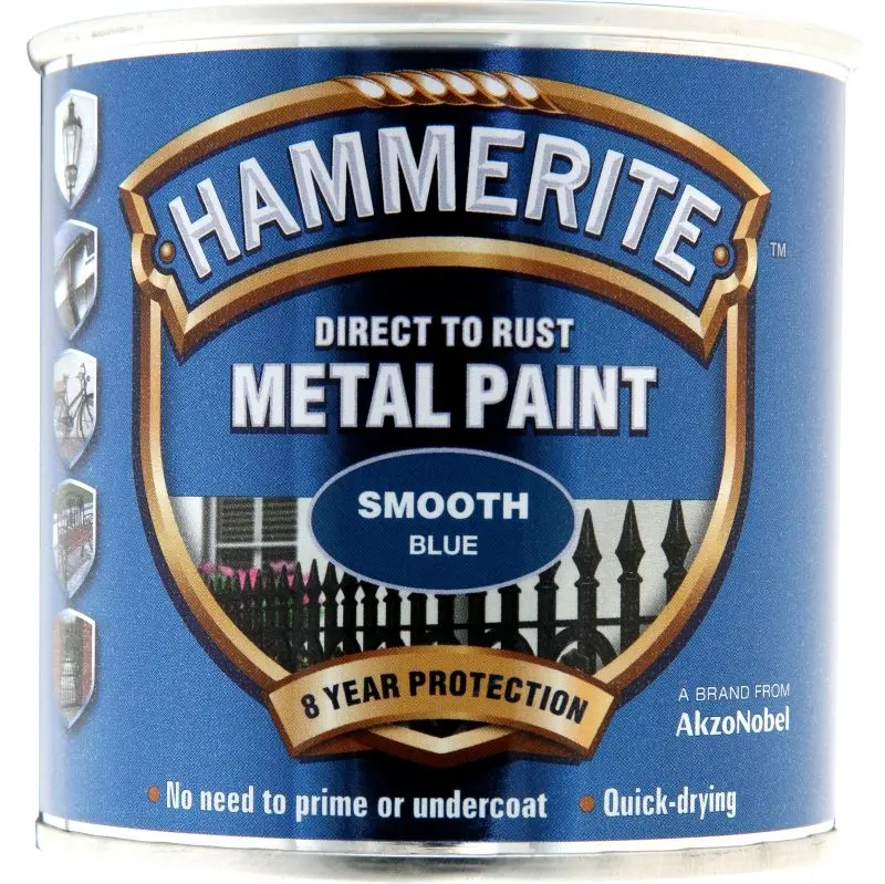 Hammerite Metal Paint Smooth - Blue 1