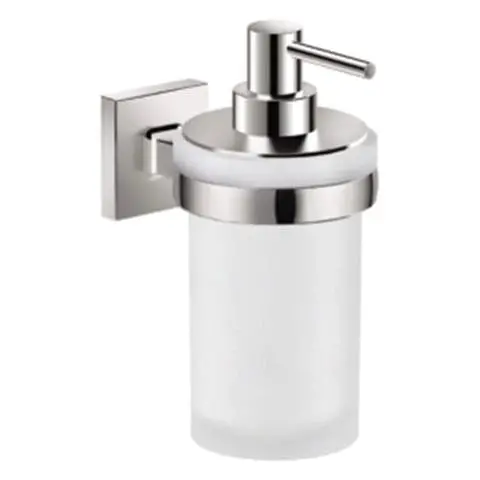 Parryware T6413a1 Soap Dispenser Silver Alloy Steel Brass, Chrome Plated 1
