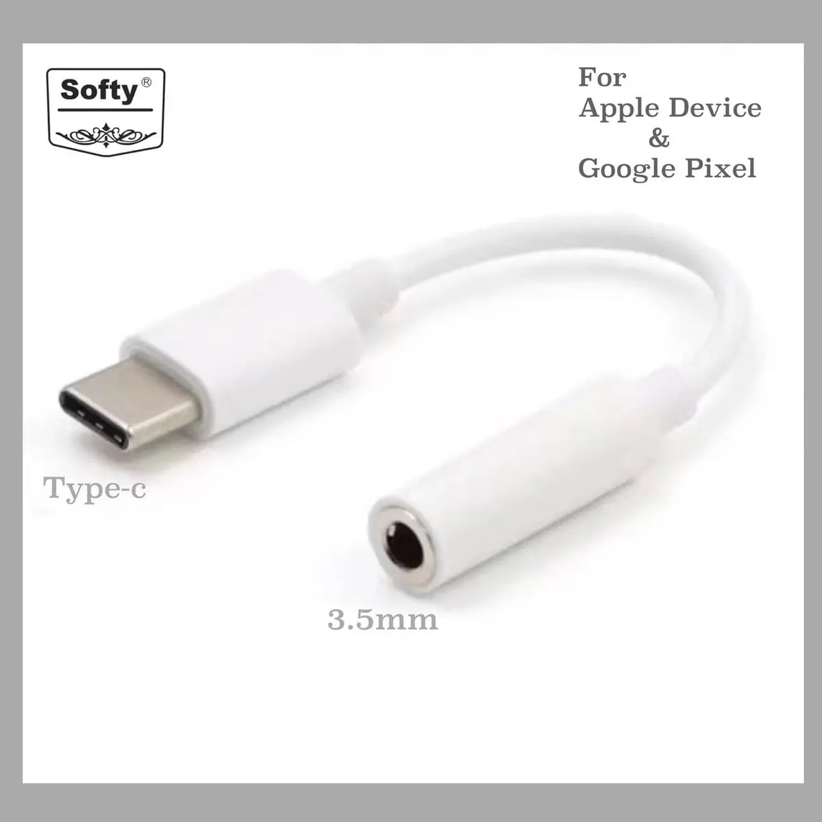 Softy Premium Quality Type-C To Stereo Female Cable 1