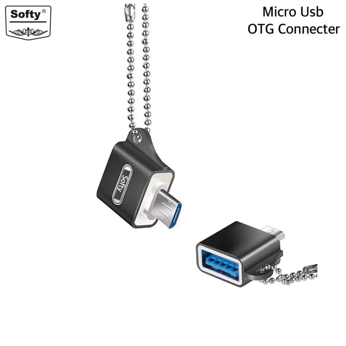 Softy Premium Quality V8 Micro Metal Otg Kit 1
