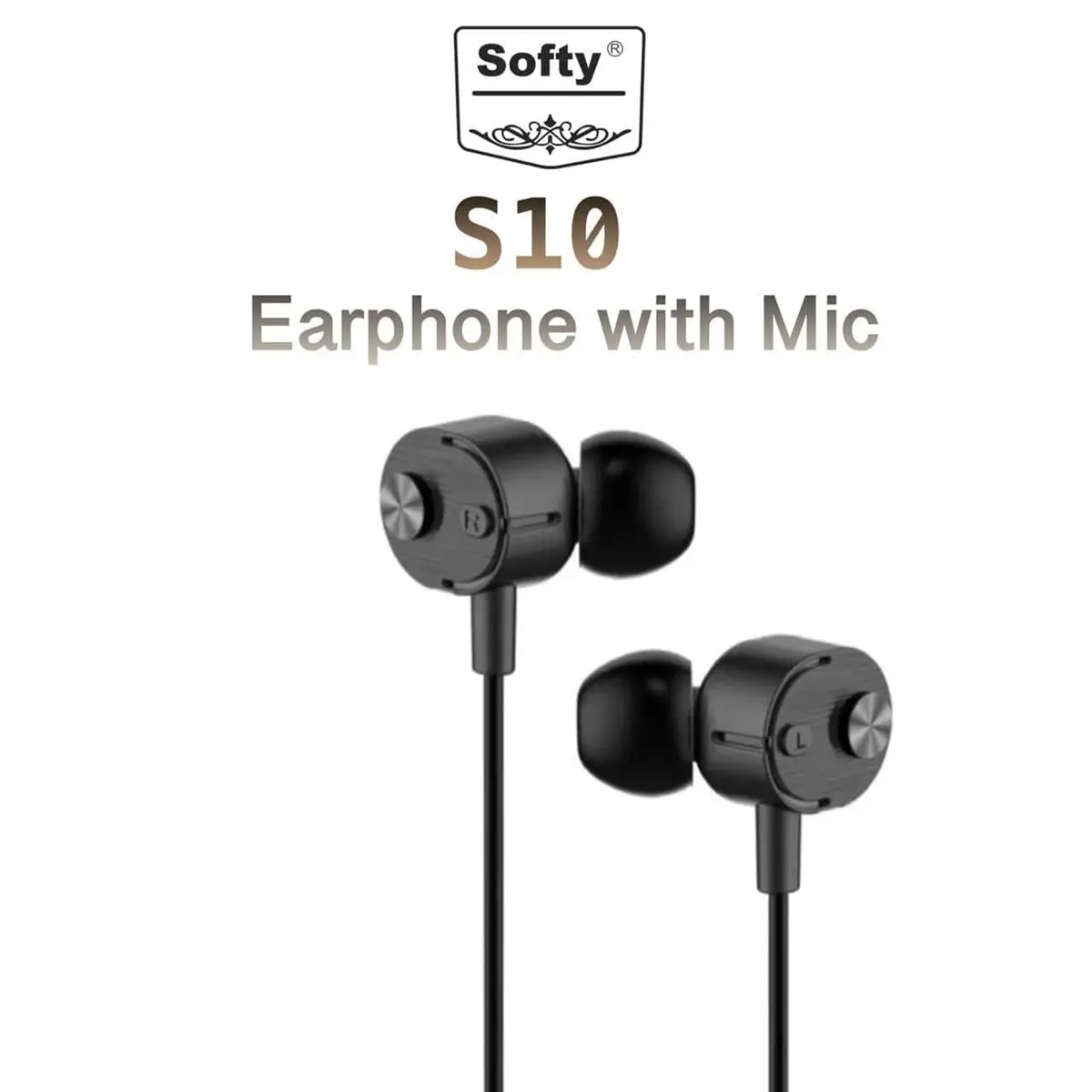 Softy Premium Quality Earphone With Mic S10 1