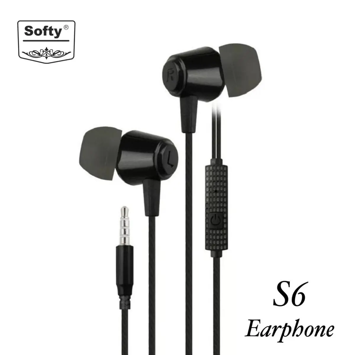 Softy Premium Quality Earphone With Mic S6 1