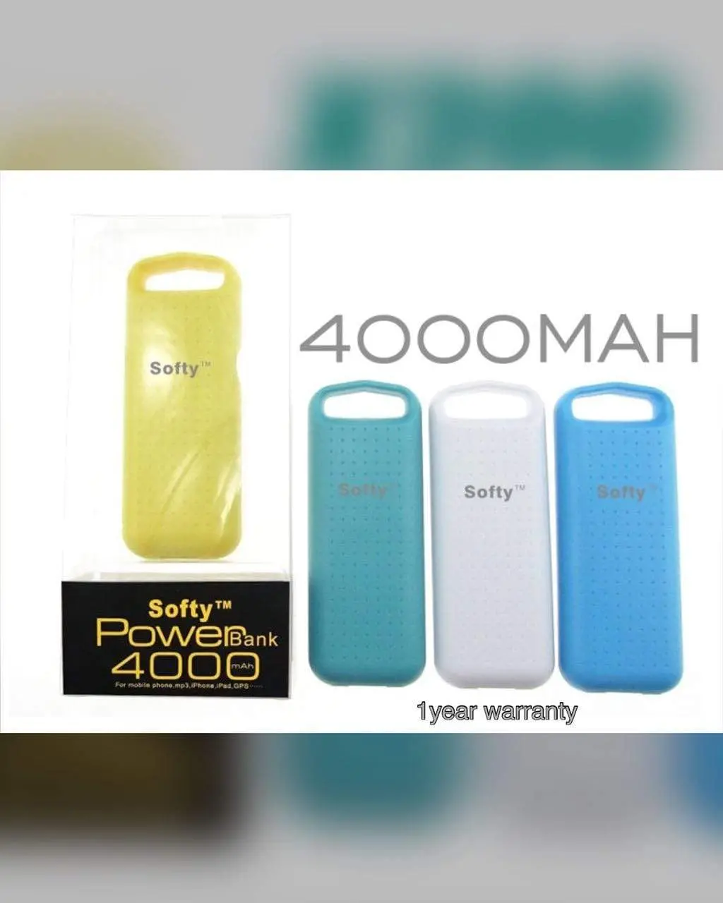 Softy Premium Quality 4000Mah Power Bank 1