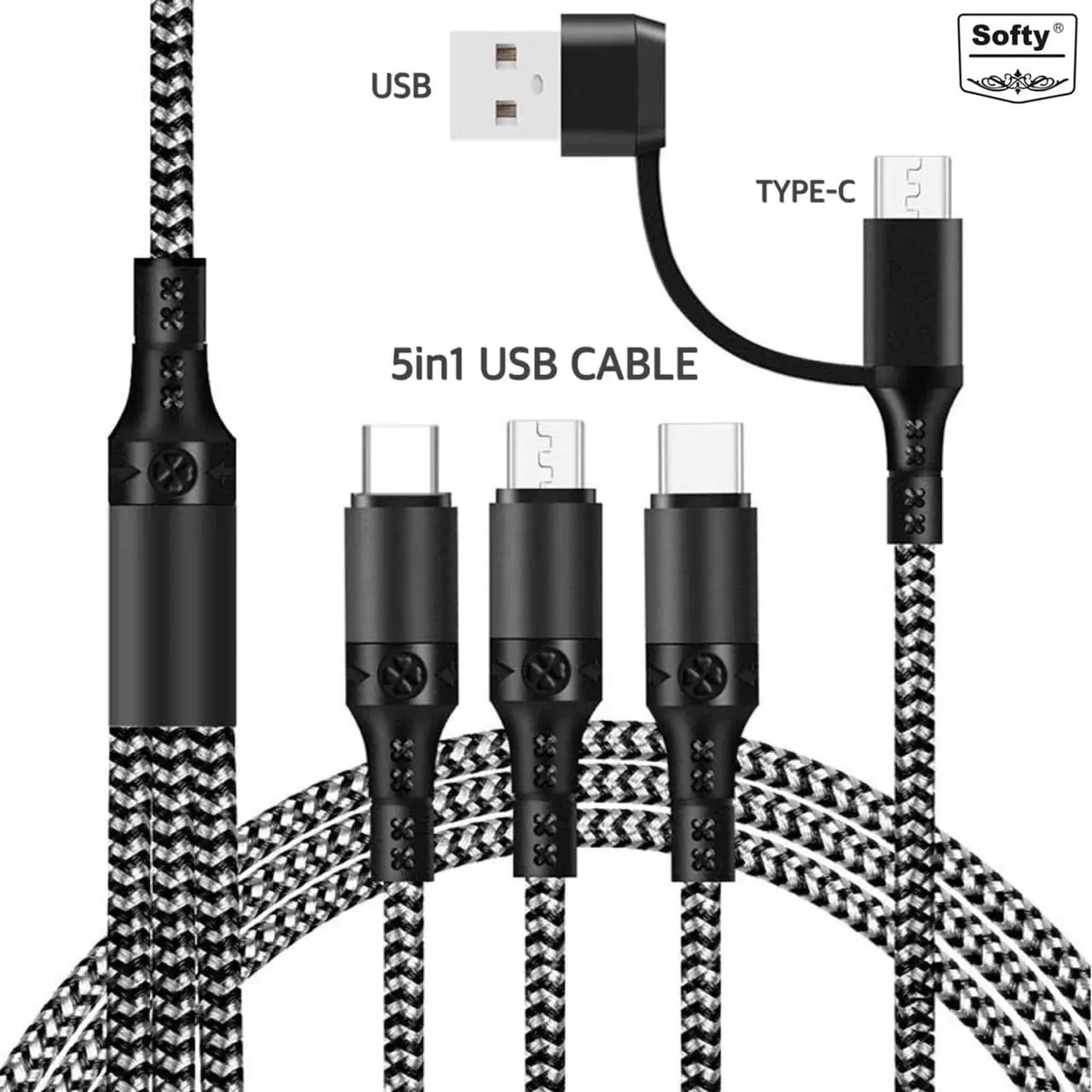 Softy Premium Quality 5In1 Cable 1